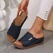 Women’s Wedge Slippers – Open-Toe Summer Sandals