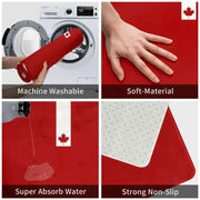 Canada Flag Doormat - Anti-Slip Floor Mat for Indoor & Outdoor
