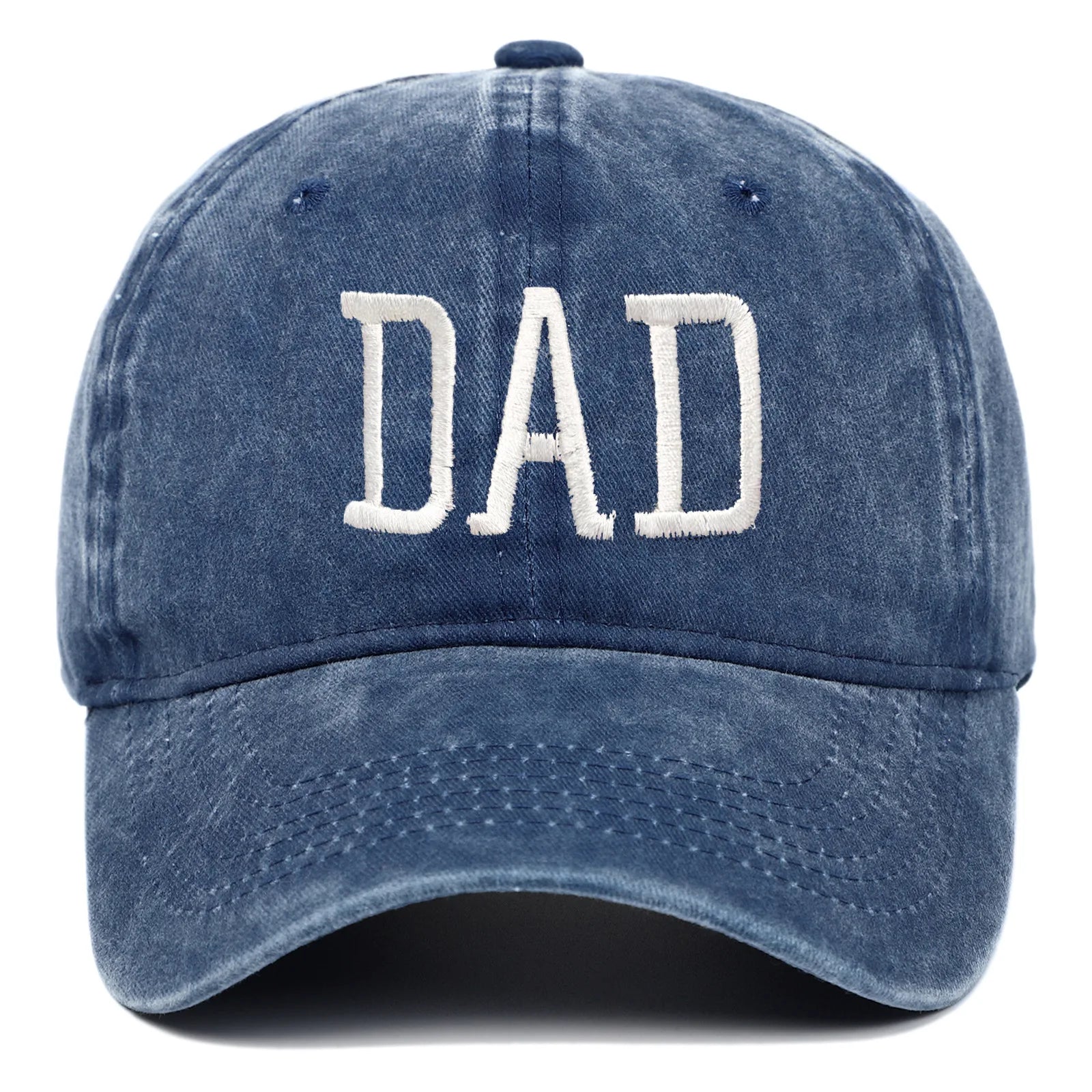 Mom and Dad letter embroidered baseball cap washed retro duckbill cap Father's Day Mother's Day best gift