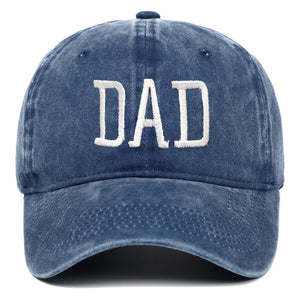 Mom and Dad letter embroidered baseball cap washed retro duckbill cap Father's Day Mother's Day best gift