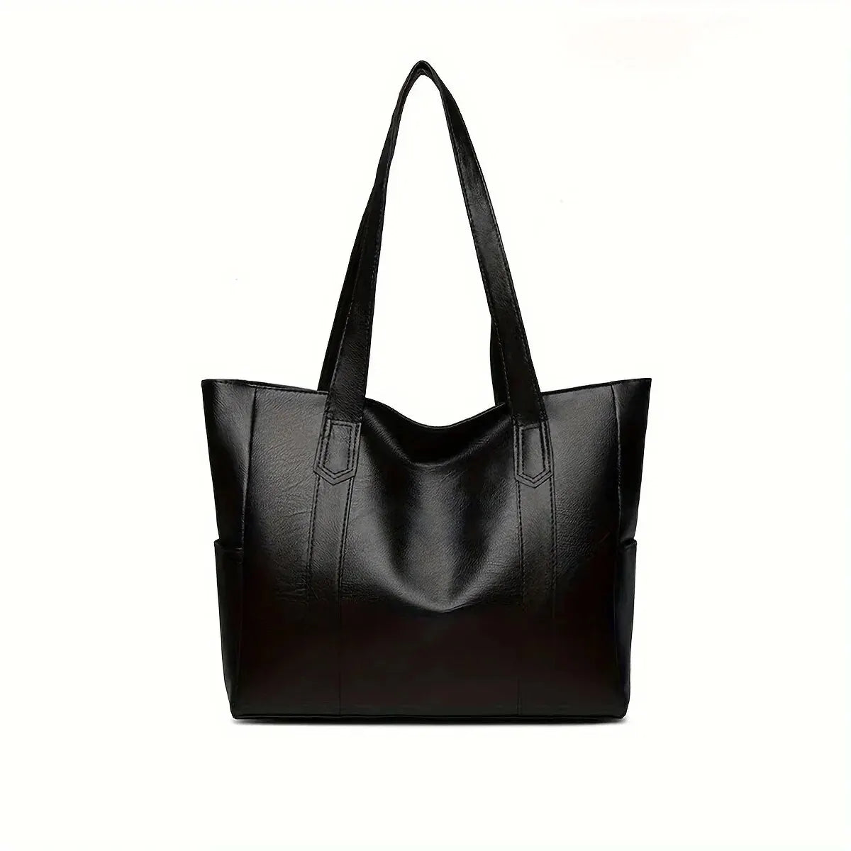 Vintage PU Tote Bag – Structured Casual Everyday Handbag