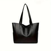 Vintage PU Tote Bag – Structured Casual Everyday Handbag