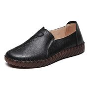 Women's Leather Vintage Loafers (Wb134 Black A) – Shop at OWNLUXE