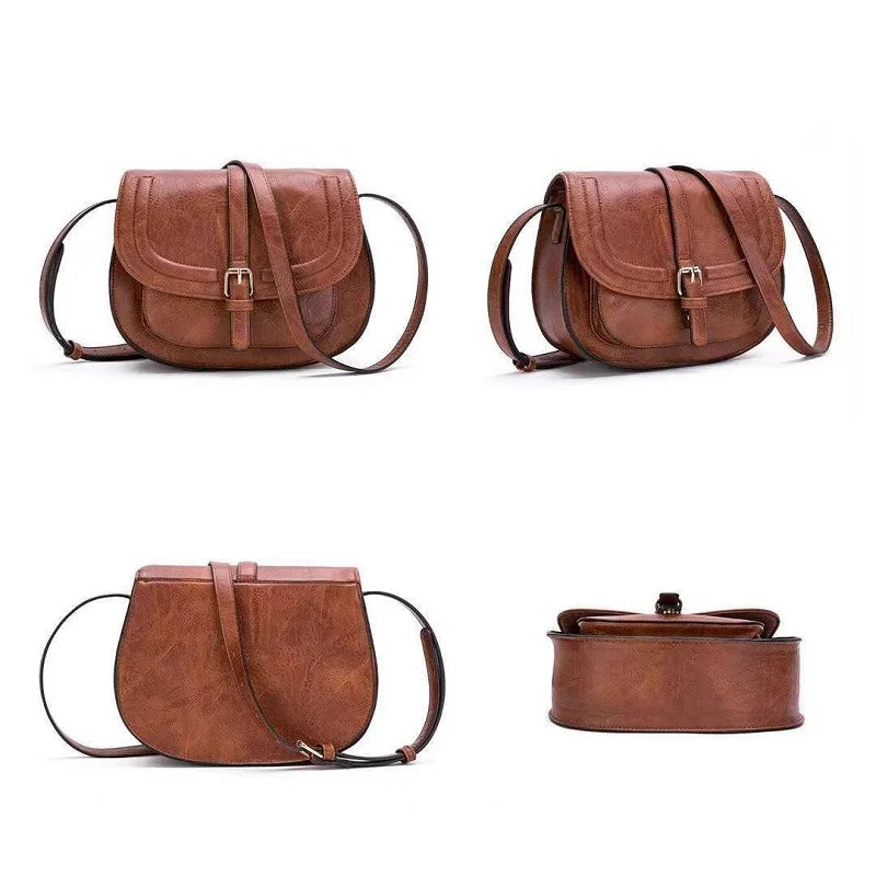 Boho Saddle Crossbody Bag - PU Leather with Adjustable Strap | OWNLUXE