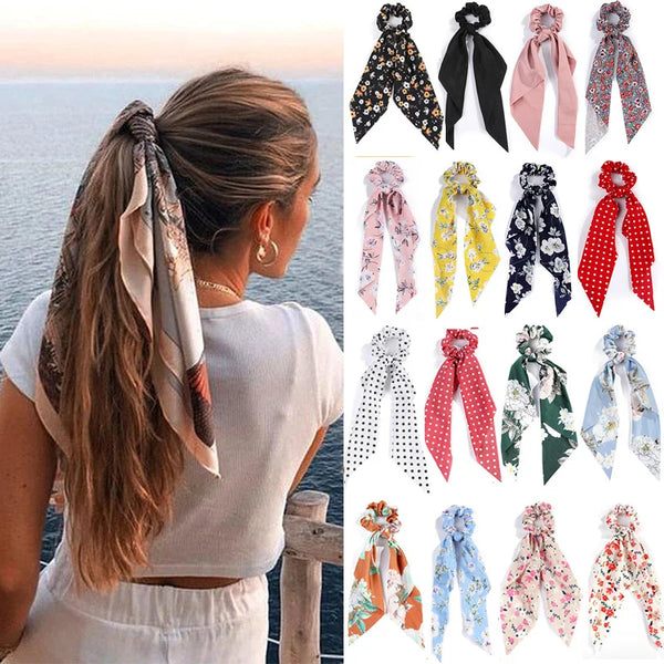 Satin Hair Scarf Scrunchie – Shop at OWNLUXE