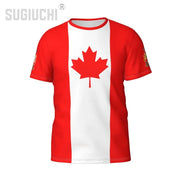 Custom Canada Flag 3D T-Shirt – Personalized Soccer Fan Tee