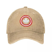 Canada Leaf Vintage Baseball Cap — Distressed Denim Sun Hat | OWNLUXE