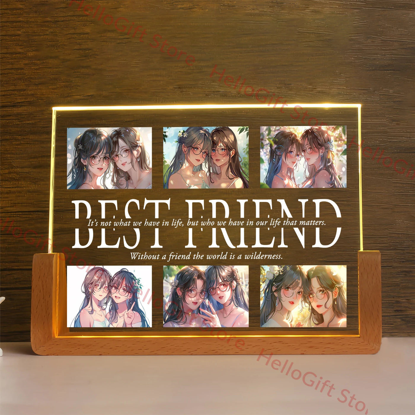 Personalized 3D Acrylic LED Night Light — Custom Name Gift for Family | OWNLUXE
