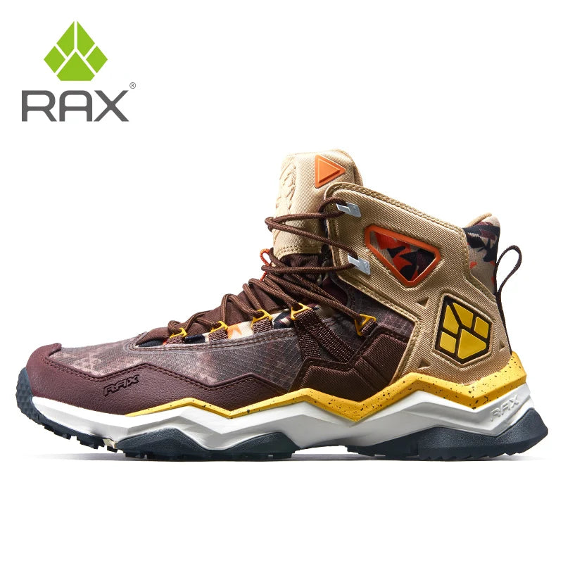 RAX Men Hiking Shoes Mid-top Waterproof Outdoor Sneaker | OWNLUXE