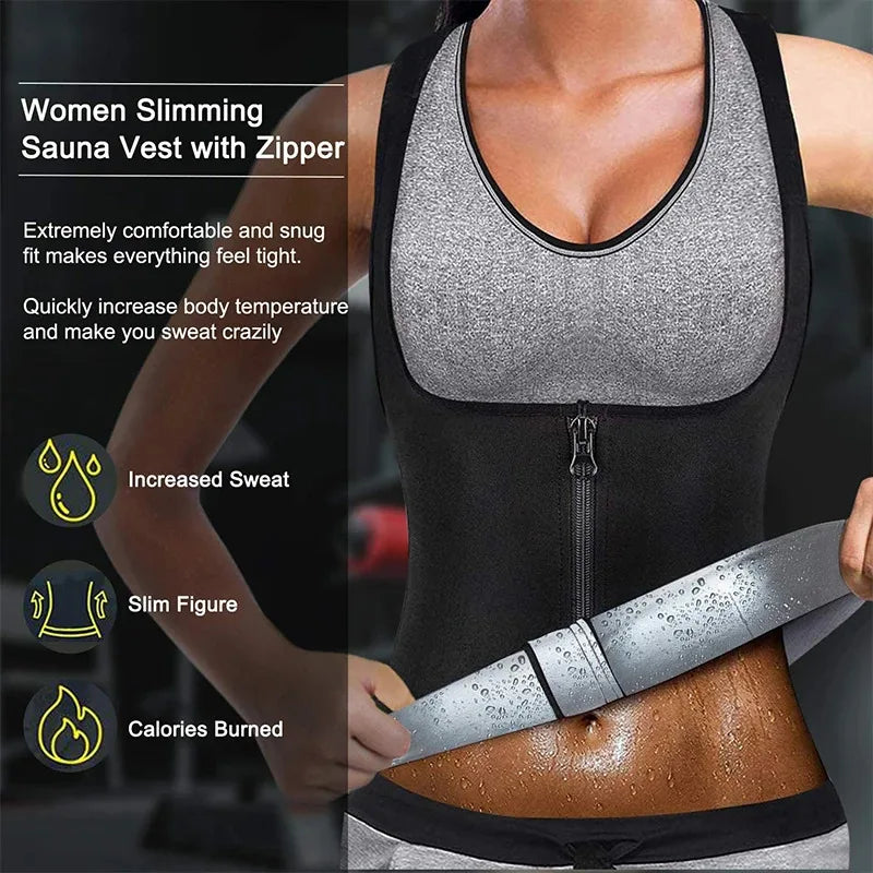 Women’s Sauna Sweat Vest Waist Trainer Shapewear Tank