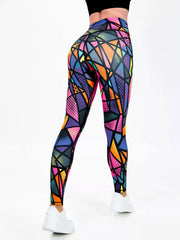 Seamless High-waisted Nude Felling Printed Pants Women's | OWNLUXE