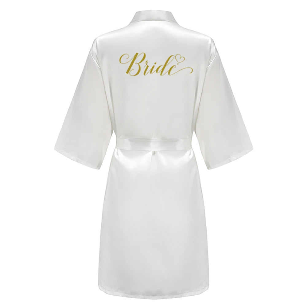 Satin Bridal Robe – Bridesmaid & Wedding Party Bathrobe | OWNLUXE