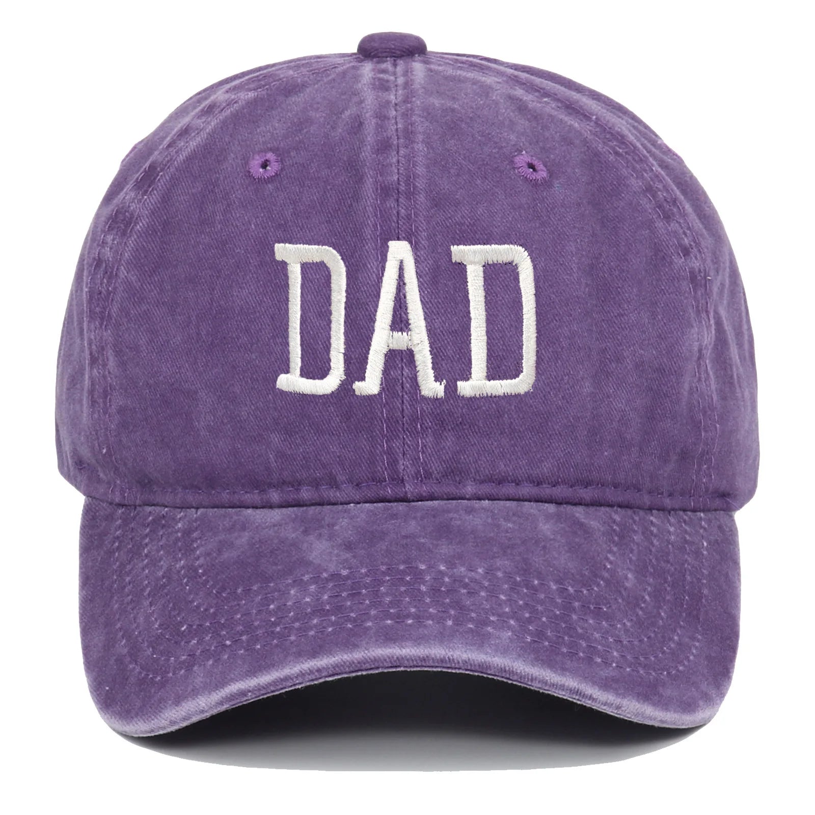 Mom and Dad letter embroidered baseball cap washed retro duckbill cap Father's Day Mother's Day best gift