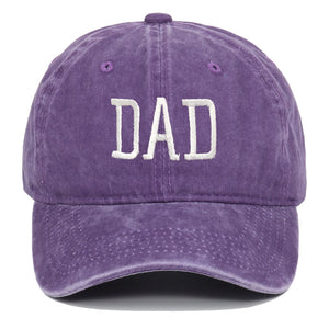 Mom and Dad letter embroidered baseball cap washed retro duckbill cap Father's Day Mother's Day best gift