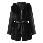 Load image into Gallery viewer, Women&#39;s Zip-Up Fleece Hoodie – Warm Plush Hooded Jacket with Pockets
