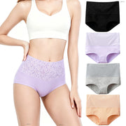 Women's High-Waist Tummy Control Cotton Briefs | Full Coverage | OWNLUXE