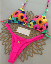 Leopard Print Printed Thong Bikini Set | OWNLUXE