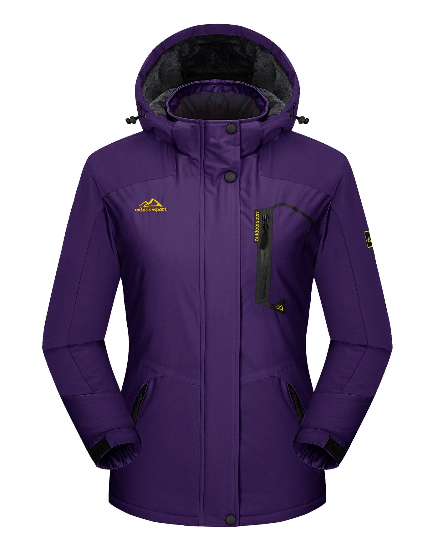 Women's Windproof Fleece-Lined Winter Jacket