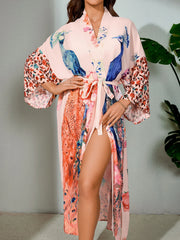 Printed Wrap Boho Swim Cover-Up | OWNLUXE