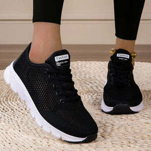 Breathable Mesh Running Shoes for Women – Lightweight Stability Trainer Chaussures de course en maille respirante pour femmes – Stabilité légère
