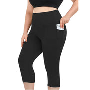 High-Waist Extended-Size Yoga Pocket Leggings | OWNLUXE