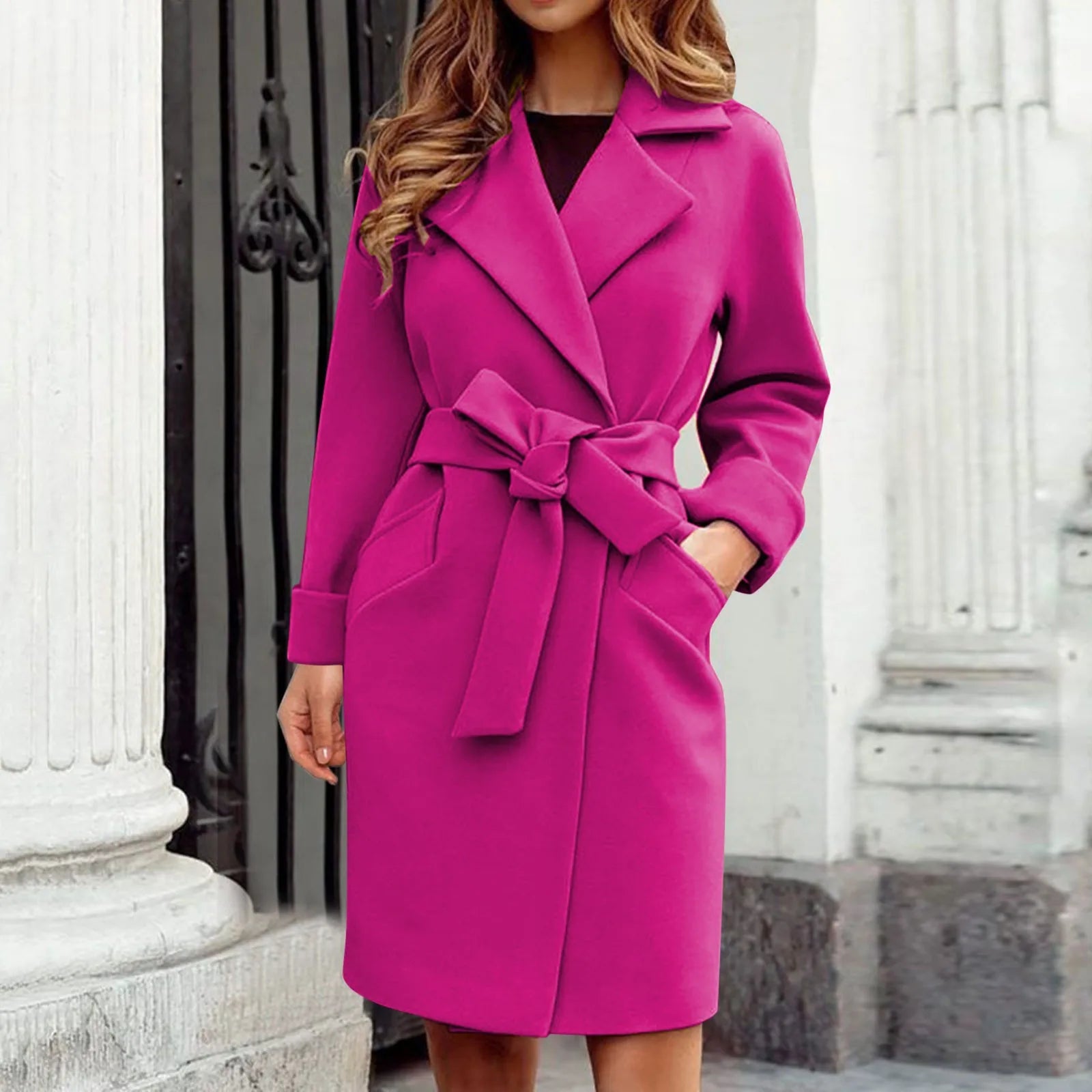 👗 Women’s Peacoat Trench Coat – Chic & Cozy Layering Piece for Winter ❄️
