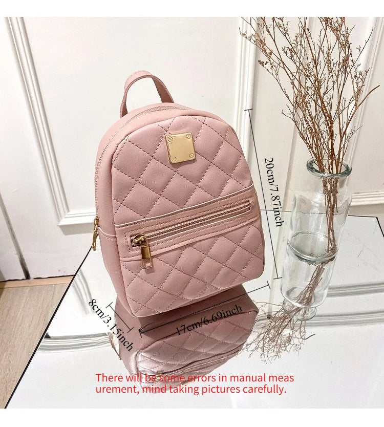 PU Leather Embroidered Backpack | OWNLUXE
