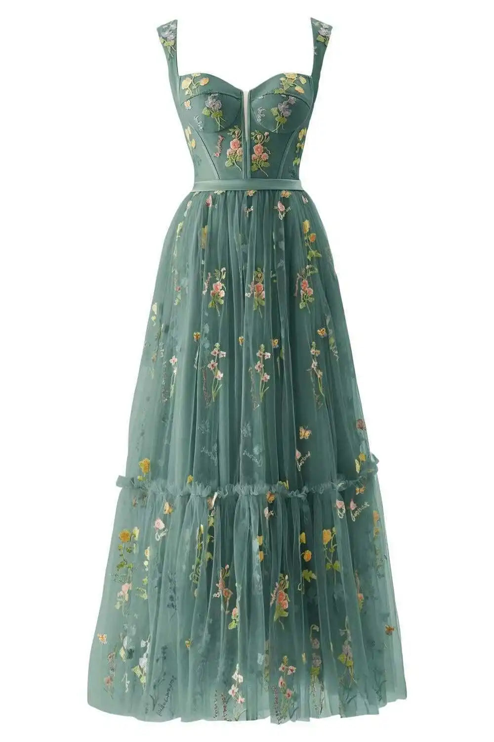 Sleeveless Mesh Ceremonial Dresses | OWNLUXE