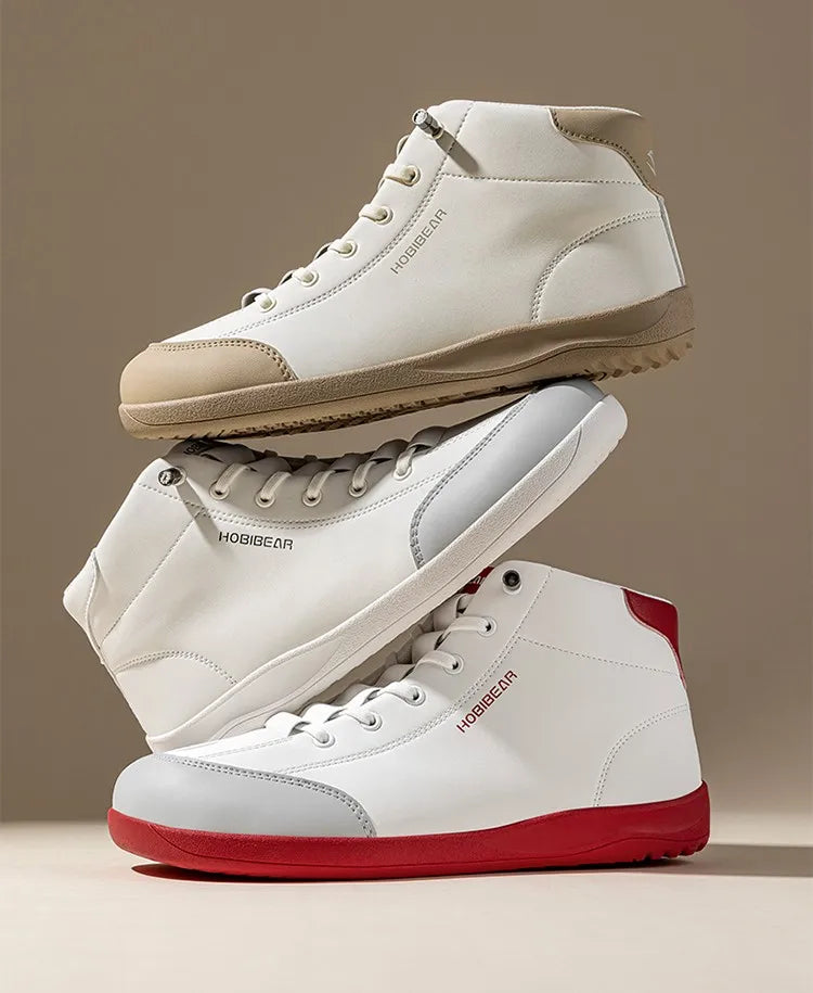 Mid-Top Barefoot Ankle Boots – Wide Toe Minimalist Sneakers
