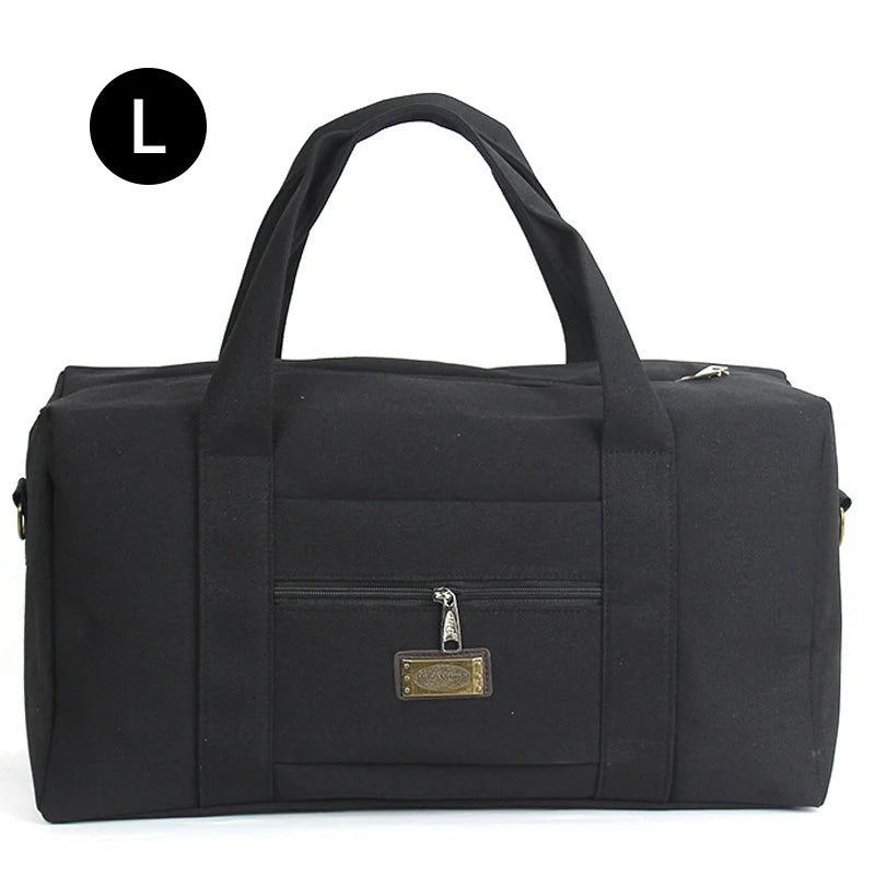Canvas Travel Duffle Bag – Lightweight Weekender Holdall (S/M/L)