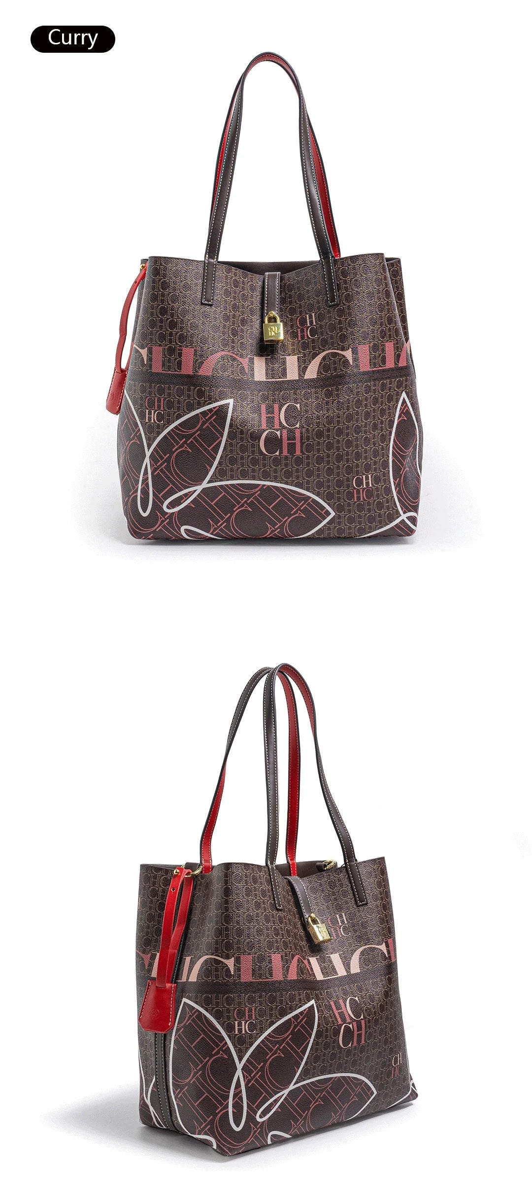 CH Women's Printed Handbag - Large Capacity Commuter Bag