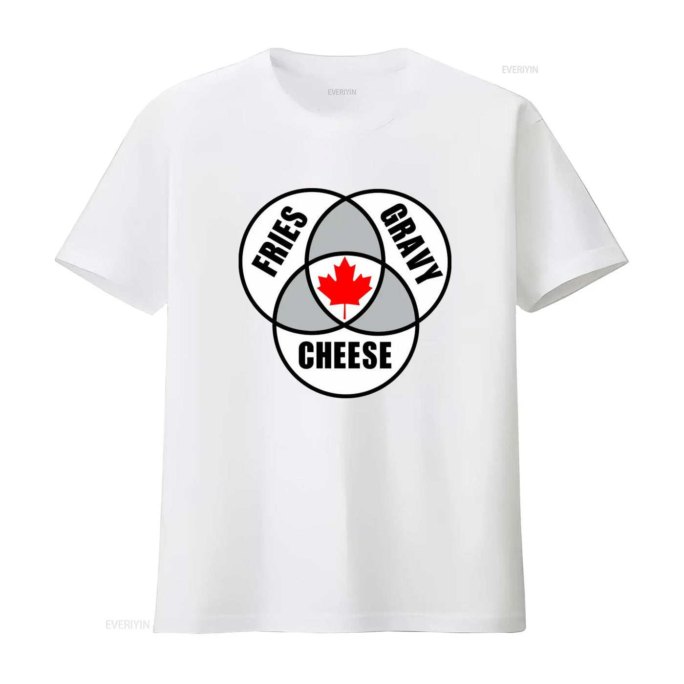 Canadian Poutine T-Shirt – Vintage Washed Maple Leaf Graphic Tee, S–6XL | OWNLUXE