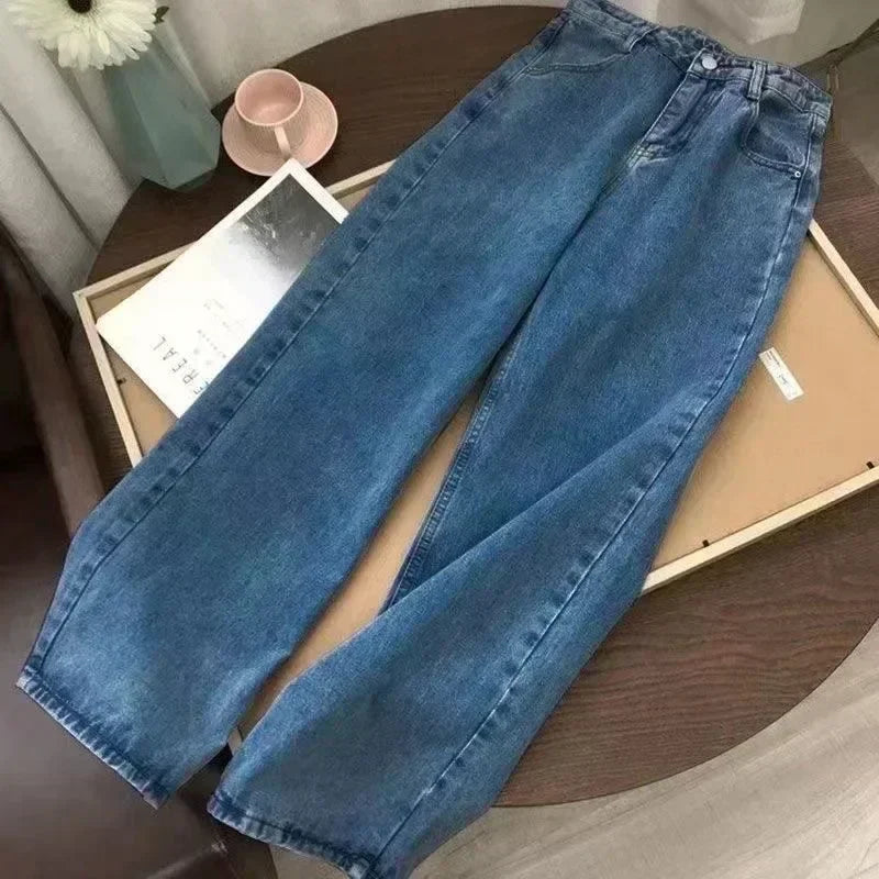 2026 American Trend Straight Jeans - Hip Hop Wide Leg Unisex