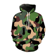 Fashion 3D Printed Camouflage Pattern Hooded Sweatshirt | OWNLUXE
