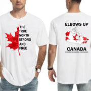 Elbows Up - True North Strong and Free Proud Canadian T-Shirt