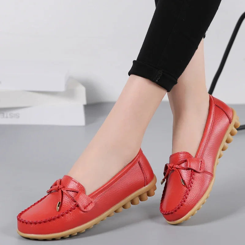 Women's Leather Sneakers (Winred) – Shop at OWNLUXE