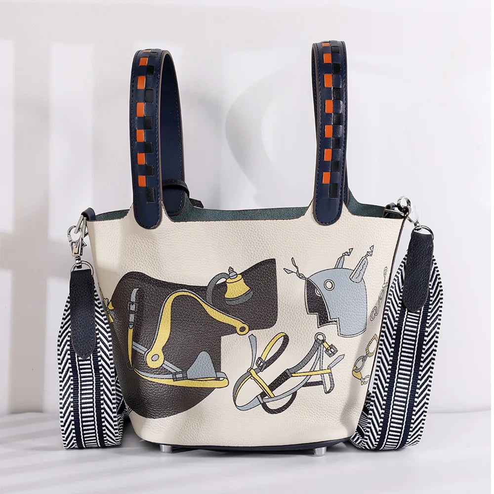 Purses And Handbags Bags Painting Vegetable Basket | OWNLUXE