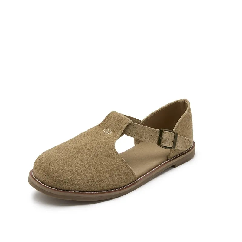 Women's Leather Retro Sandals (Camel) – Shop at OWNLUXE
