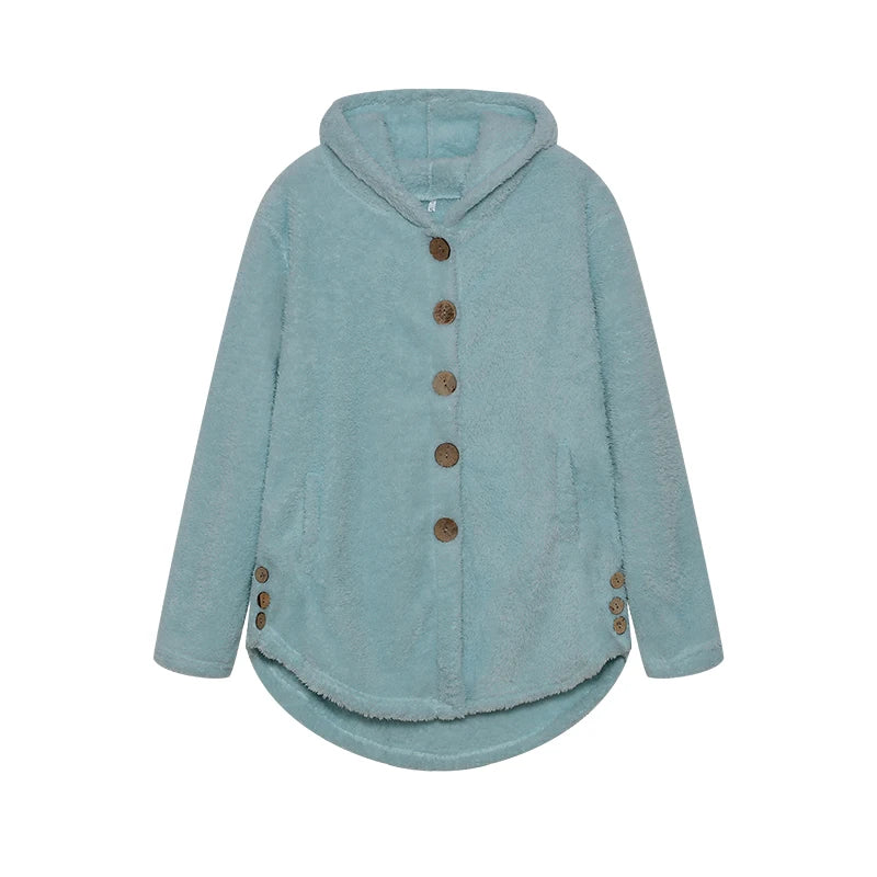 Pleated Printed Long-Sleeve Coat | OWNLUXE