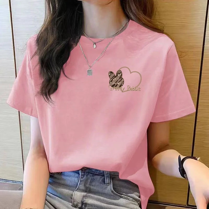 Women's Short Sleeve Round Neck T-Shirt – Shop at OWNLUXE