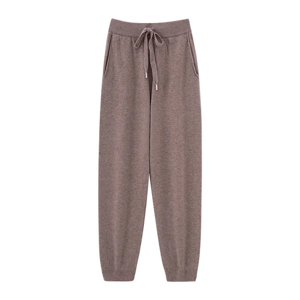 Women's High Waist Pants (Mocha) | OWNLUXE