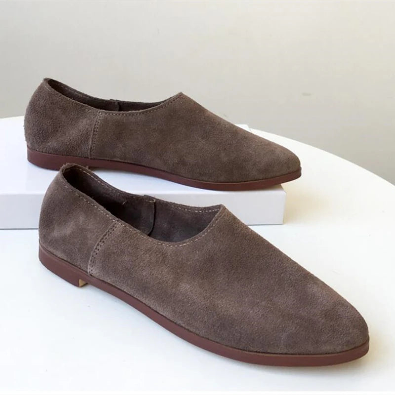 Women's Pointed Toe Leather Loafers – Shop at OWNLUXE