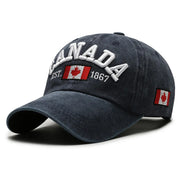 Vintage Canada Baseball Cap - Washed Cotton Adjustable Unisex Hat