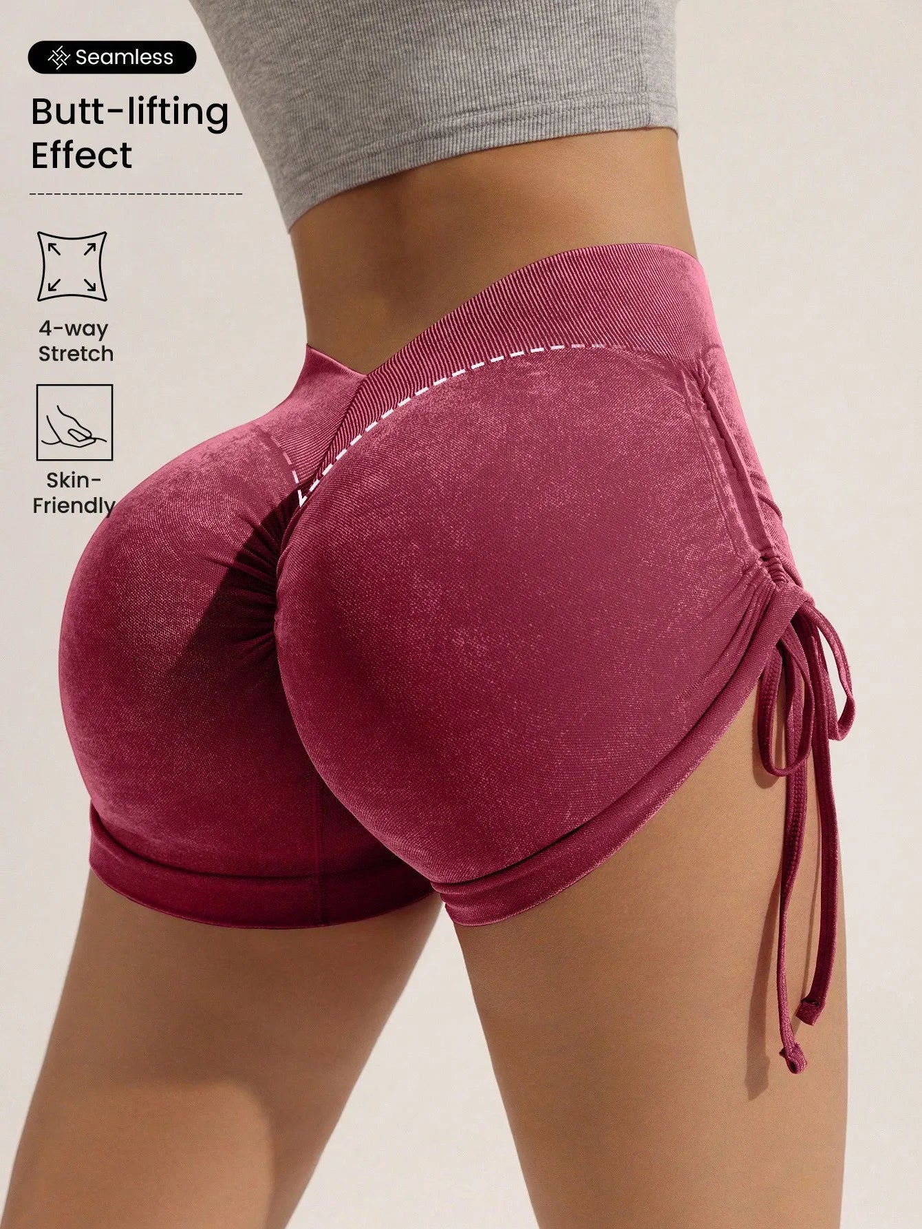 Drawstring Biker Running Sport Shorts | OWNLUXE