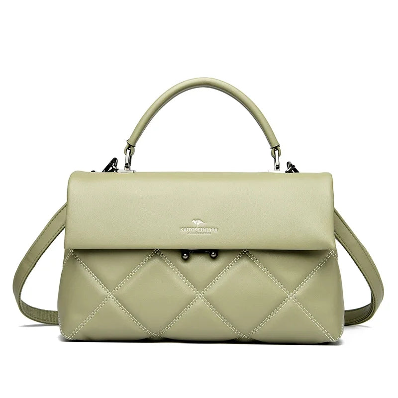 Soft PU Messenger Tote – Lightweight Everyday Shoulder Bag