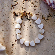 Mother-of-Pearl Heart Bracelet – Natural Shell | OWNLUXE