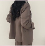 Tailored Office Pant Suit - Structured Business Set for Women