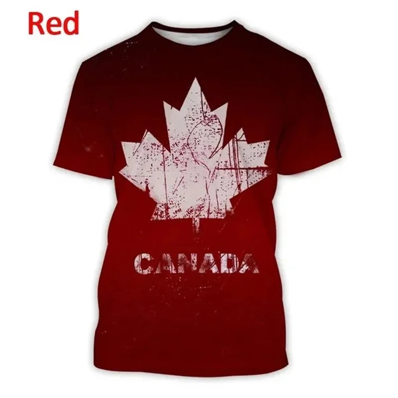 3d Print I Love Canada Graphic Tshirt For Men Casual T-Shirt | OWNLUXE