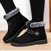 Warm Fur Ankle Boots - Women's Elegant Winter Snow Booties