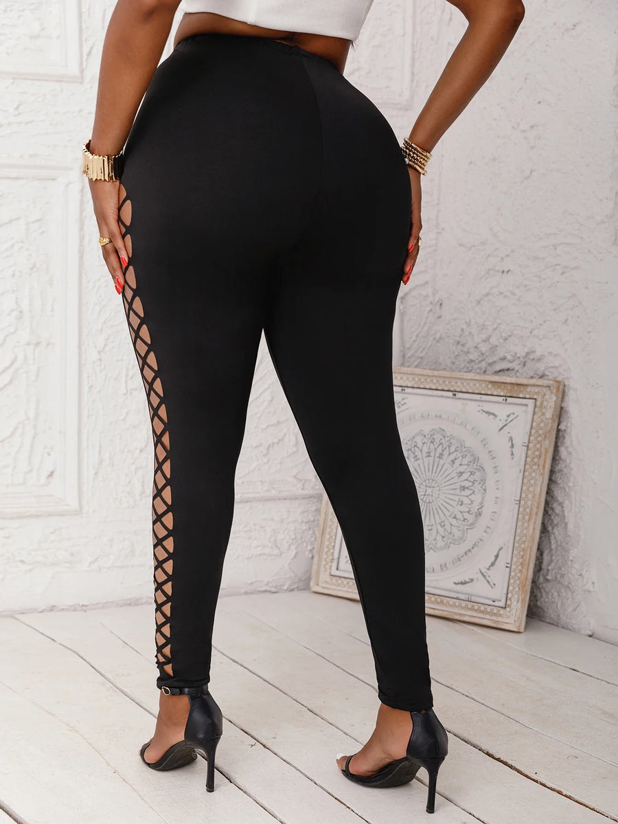 Women's Knit Plus-Size Leggings | OWNLUXE